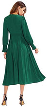 Load image into Gallery viewer, Women's Elegant Frilled Long Sleeve Dress
