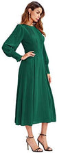 Load image into Gallery viewer, Women's Elegant Frilled Long Sleeve Dress