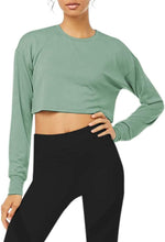 Load image into Gallery viewer, Long Sleeve Crop Top