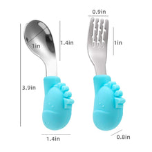 Load image into Gallery viewer, Baby Fork and Spoon Set with Carry Case