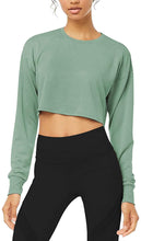 Load image into Gallery viewer, Long Sleeve Crop Top
