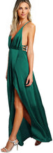 Load image into Gallery viewer, Women Sexy Deep V Neck Backless Maxi