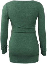 Load image into Gallery viewer, Ecavus Womens Casual Maternity Tops