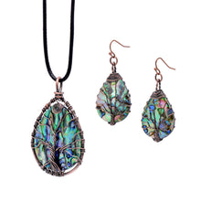 Load image into Gallery viewer, Sea Abalone Shell Earrings/Pendant Necklace