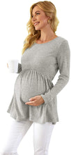 Load image into Gallery viewer, Womens Maternity Tunics Shirts