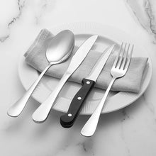 Load image into Gallery viewer, 24-Piece Flatware Set with Steak Knives