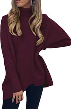 Load image into Gallery viewer, Women Turtleneck Long Sleeve Sweatshirt
