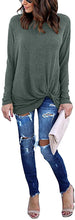 Load image into Gallery viewer, Women Casual Twist Knot Tunics Tops