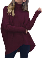 Load image into Gallery viewer, Women Turtleneck Long Sleeve Sweatshirt