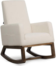 Load image into Gallery viewer, Rocking Chair Upholstered For Breastfeeding