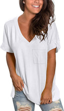 Load image into Gallery viewer, Women Basic V Neck  Casual Tops