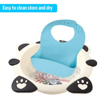 Load image into Gallery viewer, 3 Pack Silicone Baby Bibs