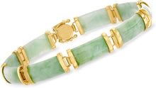 Load image into Gallery viewer, Green Jade"Good Fortune" Bracelet