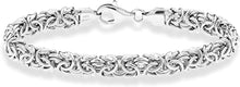 Load image into Gallery viewer, Silver Italian Byzantine Bracelet