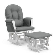Load image into Gallery viewer, Premium Hoop Glider and Ottoman Feeding Chair