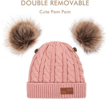 Load image into Gallery viewer, Toddler Winter Hat Scarf Set