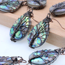 Load image into Gallery viewer, Sea Abalone Shell Earrings/Pendant Necklace