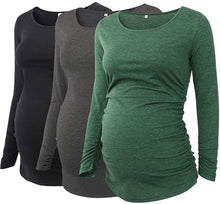 Load image into Gallery viewer, Ecavus Womens Casual Maternity Tops