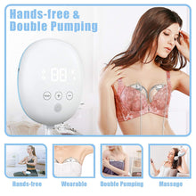 Load image into Gallery viewer, Wearable Electric Double Breast Pump