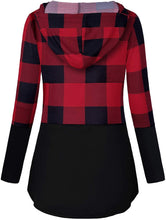 Load image into Gallery viewer, Quinee Women's Long Sleeve Plaid Nursing Sweatshirts
