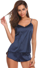 Load image into Gallery viewer, Women Sexy Lingerie Satin Pajamas