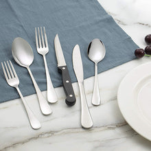 Load image into Gallery viewer, 24-Piece Flatware Set with Steak Knives