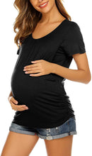 Load image into Gallery viewer, Ekouaer Maternity Women's Breastfeeding Tee Shirts