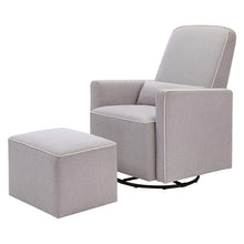 Load image into Gallery viewer, Upholstered Swivel Glider Feeding Chair