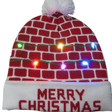Load image into Gallery viewer, Christmas Designs LED Light Up Knitted Beanie Hat