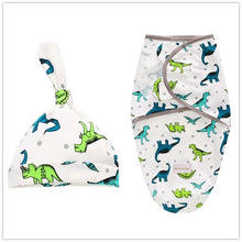 Load image into Gallery viewer, Baby Envelope Swaddle Blanket with Head Cap