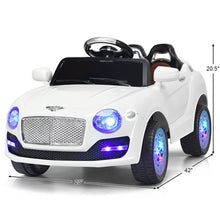Load image into Gallery viewer, Kid&#39;s Bentley-Style  Remote Control Electric Ride-On Car

