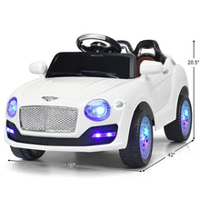Load image into Gallery viewer, Kid's Bentley-Style Remote Control Electric Ride-On Car