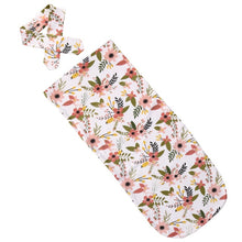 Load image into Gallery viewer, Newborn Cocoon Swaddle Wrap with Headband