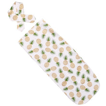 Load image into Gallery viewer, Newborn Cocoon Swaddle Wrap with Headband