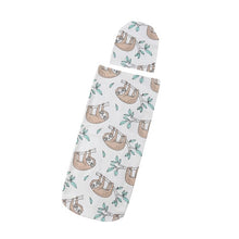 Load image into Gallery viewer, Newborn Cocoon Swaddle Wrap with Headband