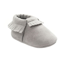 Load image into Gallery viewer, Soft Sole Coral Velvet Baby Moccasin Shoes