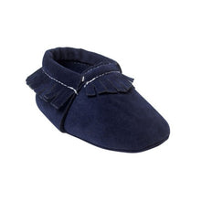Load image into Gallery viewer, Soft Sole Coral Velvet Baby Moccasin Shoes