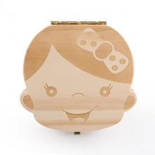 Load image into Gallery viewer, Baby Tooth Wooden Box Organizer