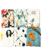 Load image into Gallery viewer, Organic Cotton Bamboo Multi-Purpose Swaddle Blanket