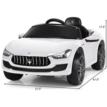 Load image into Gallery viewer, Kid&#39;s Licensed Maserati  Remote Control Electric Ride-on Car
