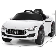 Load image into Gallery viewer, Kid's Licensed Maserati  Remote Control Electric Ride-on Car