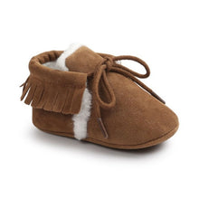 Load image into Gallery viewer, Baby Non-slip Soft-Soled Faux Fur Knitted Boots