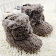 Load image into Gallery viewer, Baby Winter Warm Fleece Knit Boots