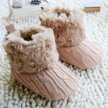 Load image into Gallery viewer, Baby Winter Warm Fleece Knit Boots
