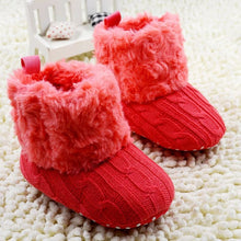 Load image into Gallery viewer, Baby Winter Warm Fleece Knit Boots