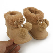 Load image into Gallery viewer, Baby Non-slip Soft-Soled Faux Fur Knitted Boots