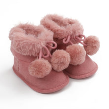 Load image into Gallery viewer, Baby Non-slip Soft-Soled Faux Fur Knitted Boots