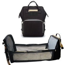 Load image into Gallery viewer, Multifunctional Diaper Backpack Changing Bed
