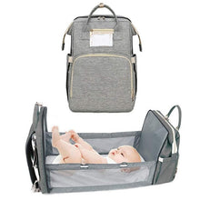 Load image into Gallery viewer, Multifunctional Diaper Backpack Changing Bed