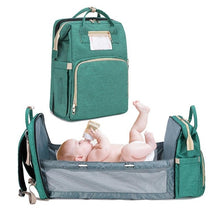 Load image into Gallery viewer, Multifunctional Diaper Backpack Changing Bed
